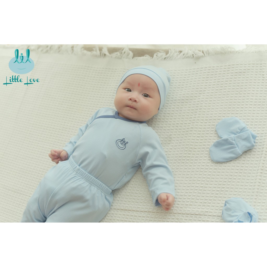 Bộ Quần Áo Little Love Tăm Size 0-3m Và 3-6m Mẫu Mới Giá Rẻ | Minizon Kids
