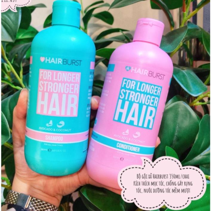 [TẶNG KEM HẤP TIGI] Bộ Dầu Gội Xả HAIRBURST Hỗ Trợ Mọc Tóc Nhanh 350ml