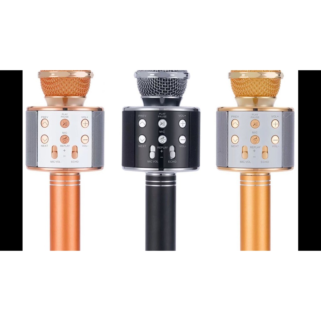 [ Sale xả hàng ] MIC KARAOKE Microphone thông minh WS-858 KÈM LOA Bluetooth cho những chuyến đi dã ngoại, tiệc, giải trí