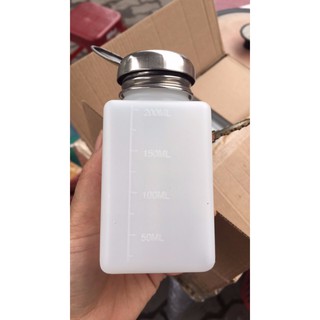 Chai đựng cồn, dung môi chống tĩnh điện 250ml - Trắng