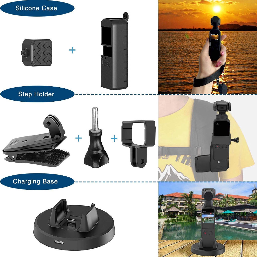 For OSMO POCKET 1Bộ phụ kiện chuyên dụng cho máy quay phim DJI OSMO Pocket