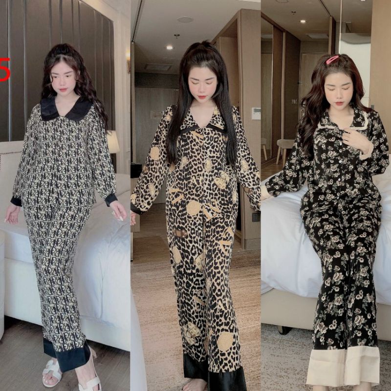 Pizama lụa mango chuẩn vải ( hình thật )