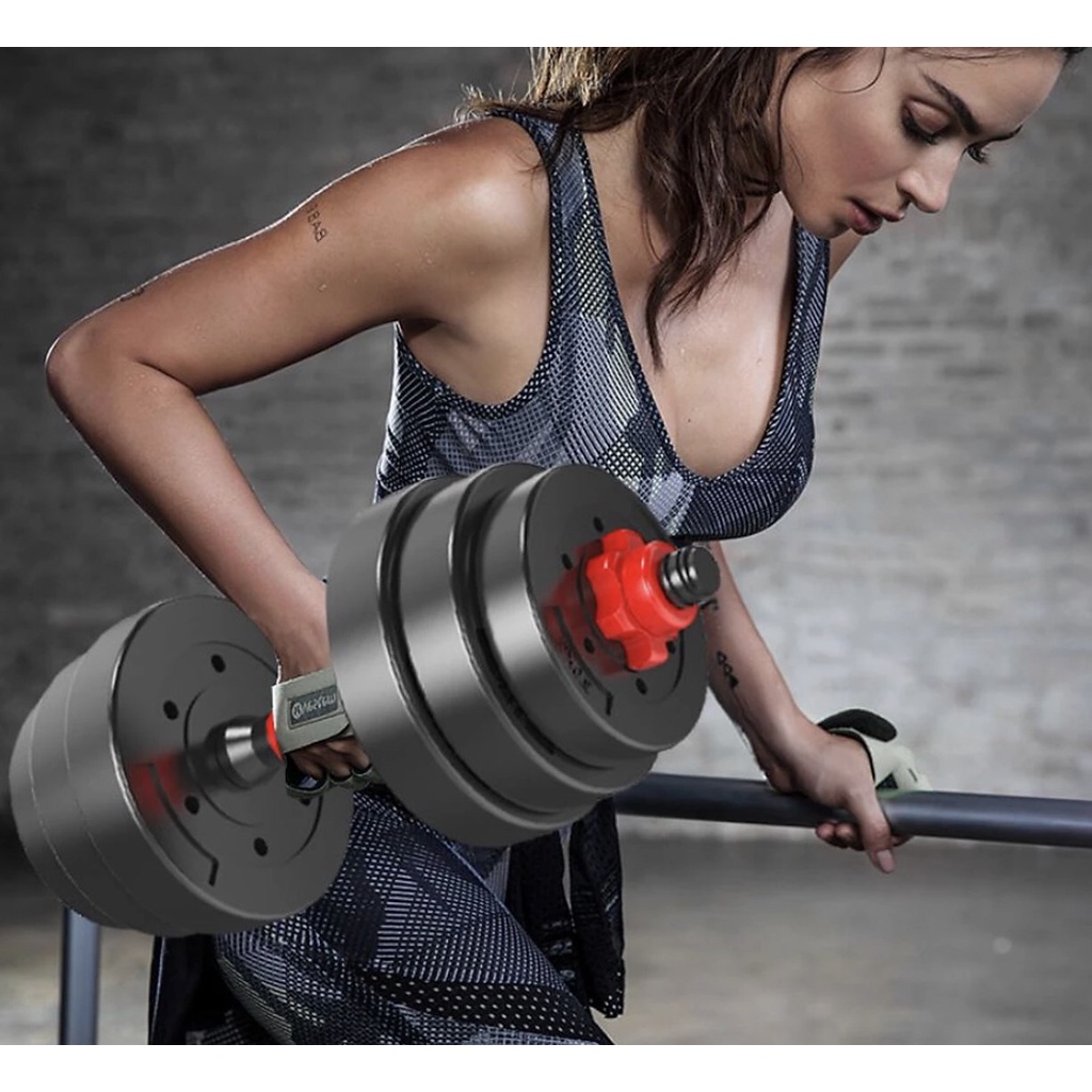 Tạ tay Bộ 40kg,Bộ Bánh tạ tập gym tạ tập tay đẩy kết hợp,tạ nam nữ tập gym tập thon tay