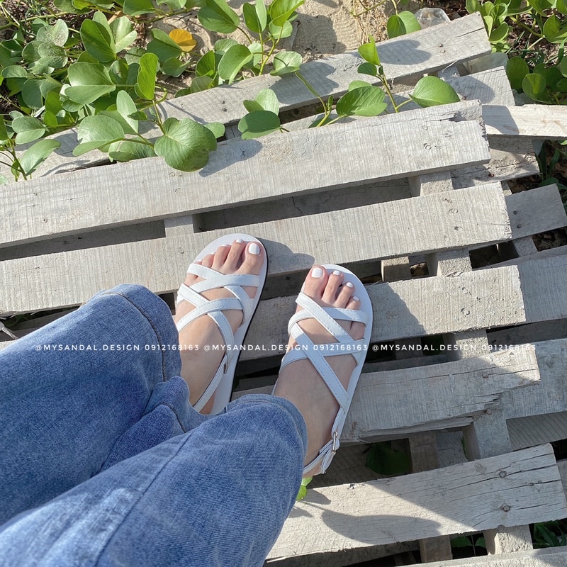 Giày Sandals nhiều quai chéo đan nhau style Hàn