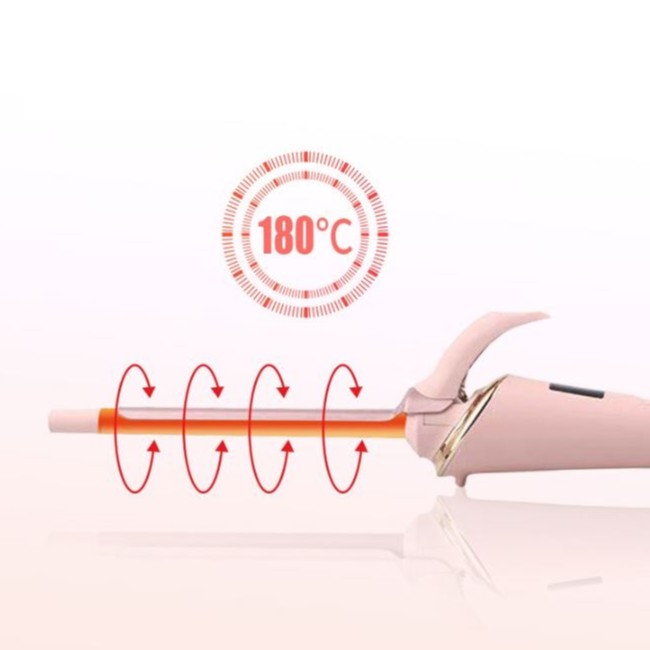 Máy uốn tóc chỉnh nhiệt LCD cao cấp lọn siêu nhỏ (Hồng)  TM095
