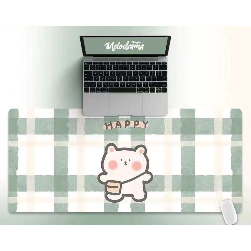 Lót chuột cỡ lớn 80x30cm, 90x40cm dày 3mm hoạ tiết cute, đáng yêu