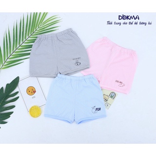 Dokma - quần đùi sơ sinh kẻ ngang cho bé dq105 dq206