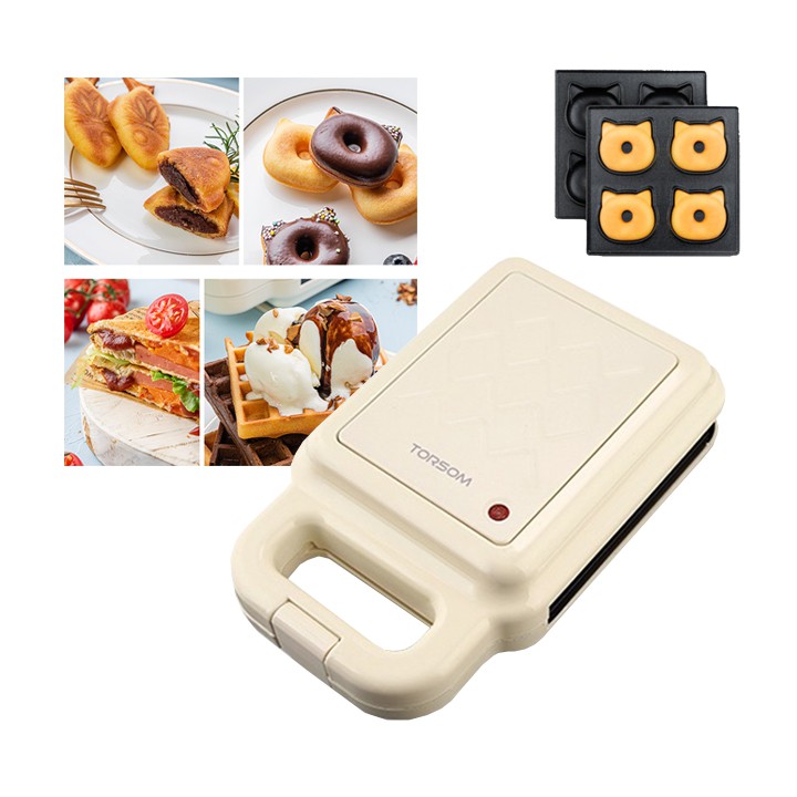 Máy làm bánh Donut gấu mini 4 con Torsom Chính hãng [Sẵn hàng]