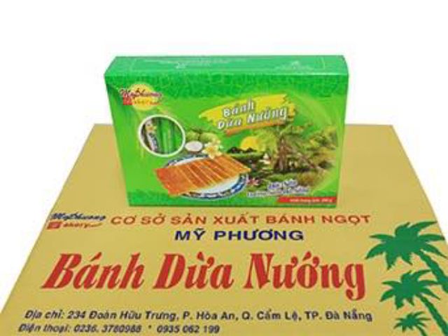 Bánh dừa nướng Mỹ Phương hộp 250g  Đặc Sản Đà Nẵng loại thơm ngon -bán chạy nhất