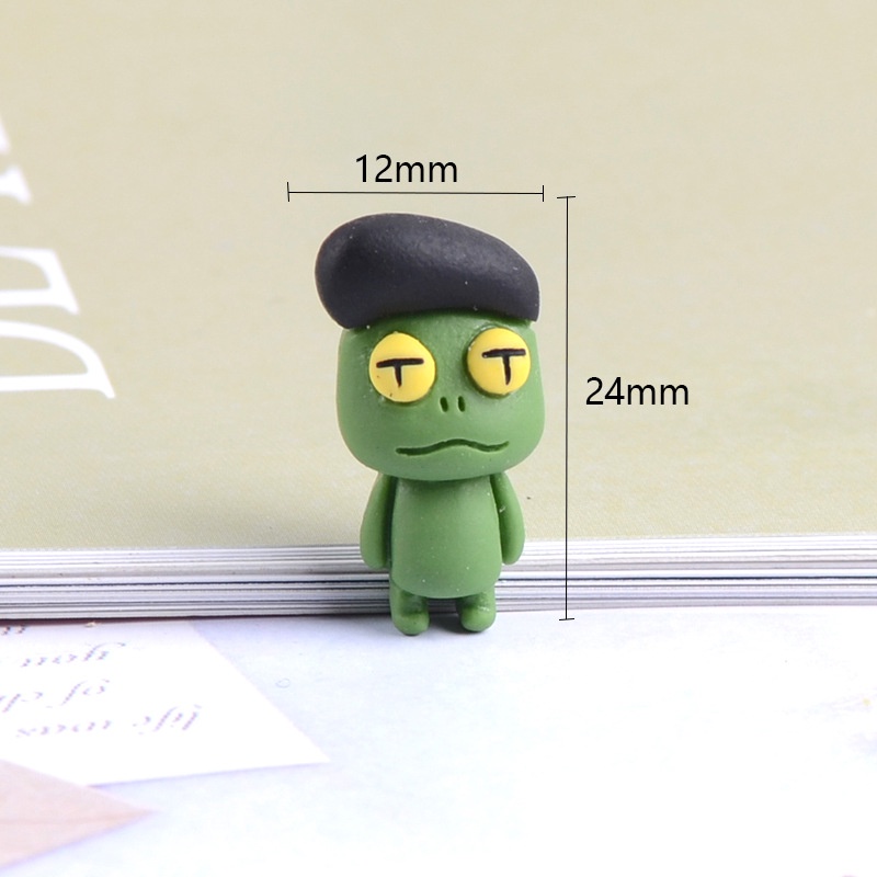 Mô hình 05 con thú ngộ nghĩnh dùng làm đồ thủ công trang trí handmade Charm SLime
