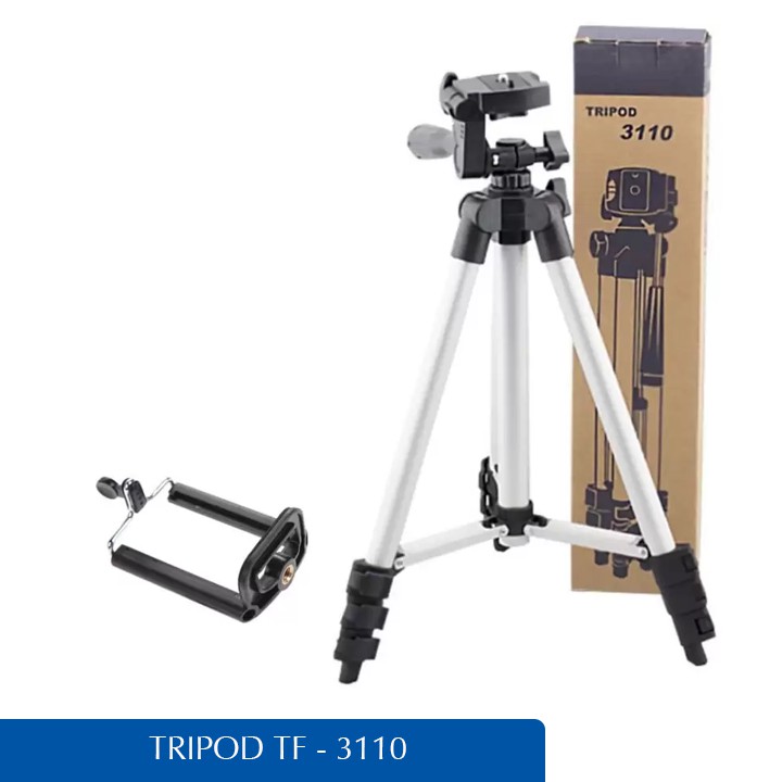 Đế Chụp Hình Tripod TF - 3110 Có Đầu Kẹp Điện Thoại