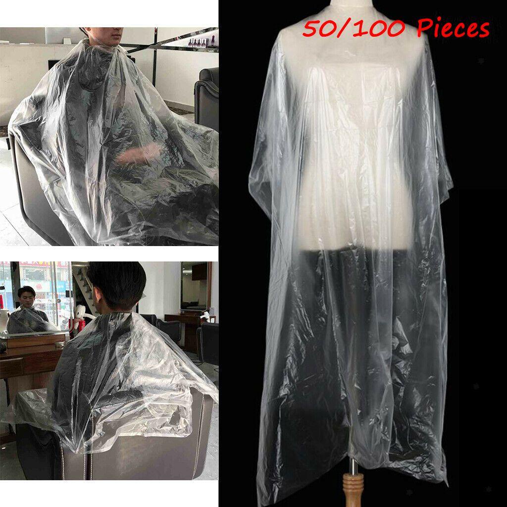 Áo Choàng Cắt Tóc Trong Suốt Dùng Một Lần Cho Tiệm Salon