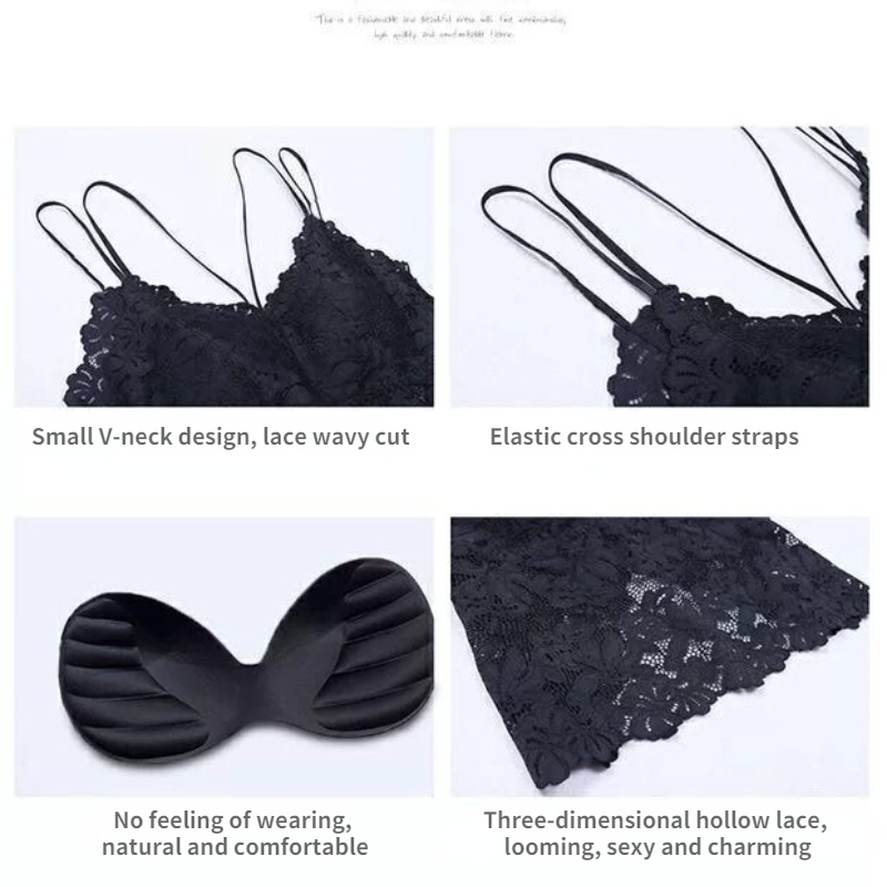 Áo Lót Hai Dây Phối Ren Sau Lưng