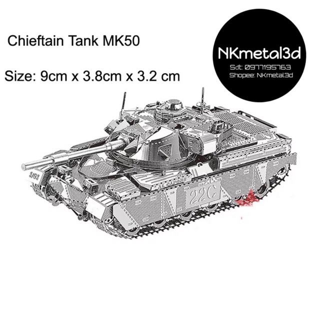 📌 Mô hình lắp ghép kim loại 3d Xe Tank các loại