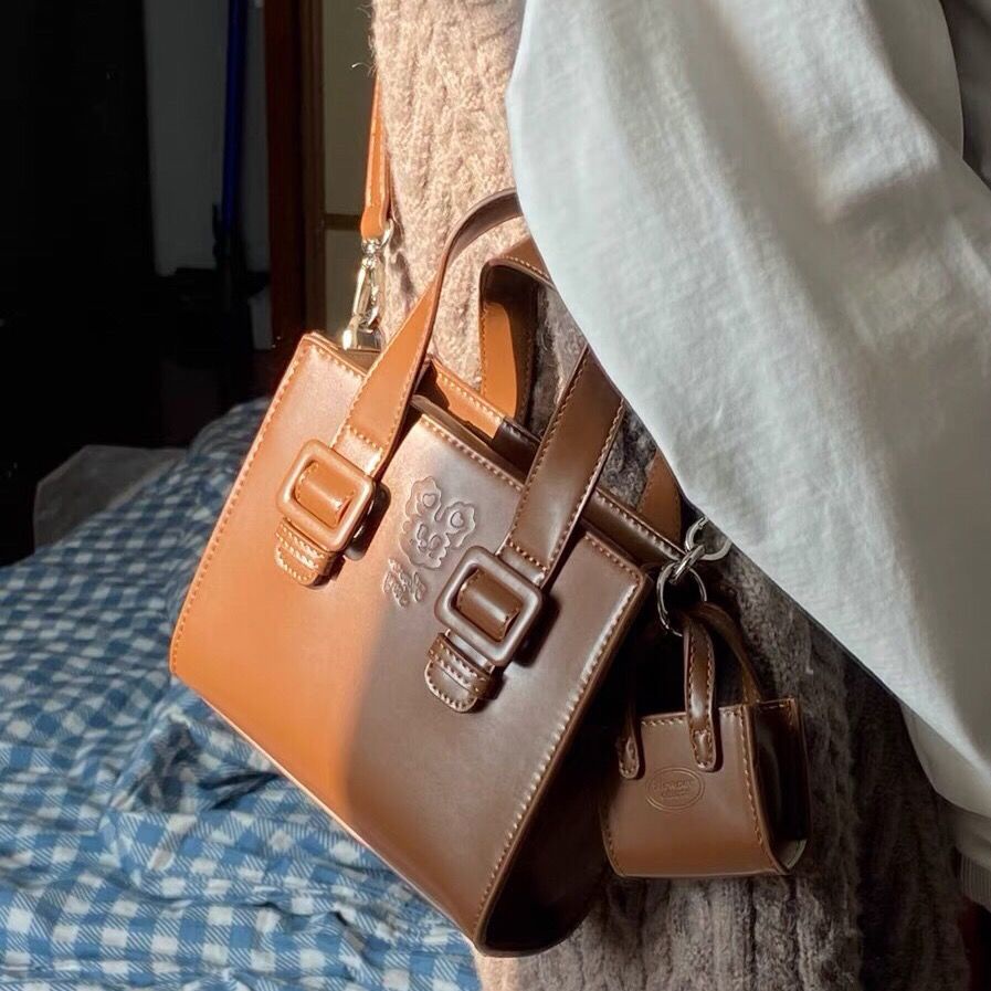 Túi Xách Đeo Vai Màu Sắc Kẹo Ngọt Thanh Lịch Thời Trang Mùa Thu Cho Nữ