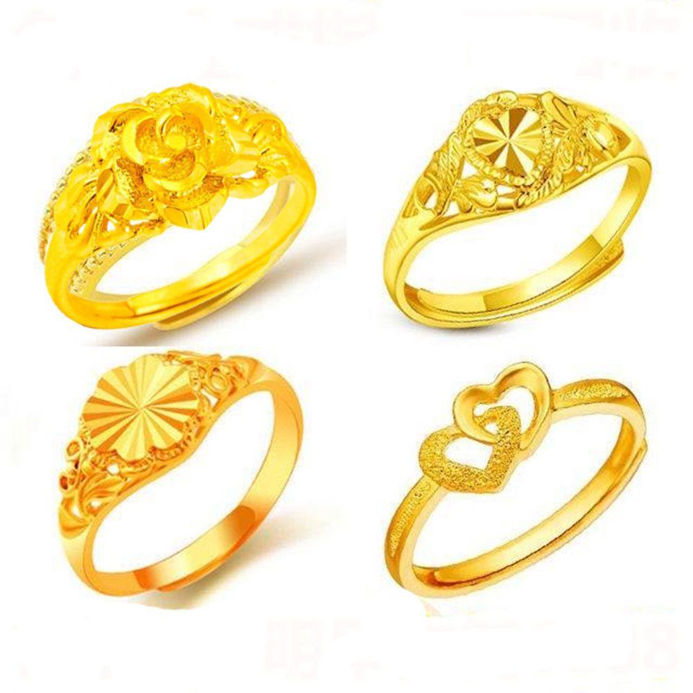 Nhẫn Hình Hoa / Trái Tim Phong Cách Cổ Điển Thời Trang Cho Nữ