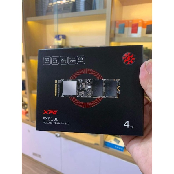 Ổ cứng SSD Adata 4TB XPG SX8100 NVMe gen3x4 - Bảo hành 36 tháng