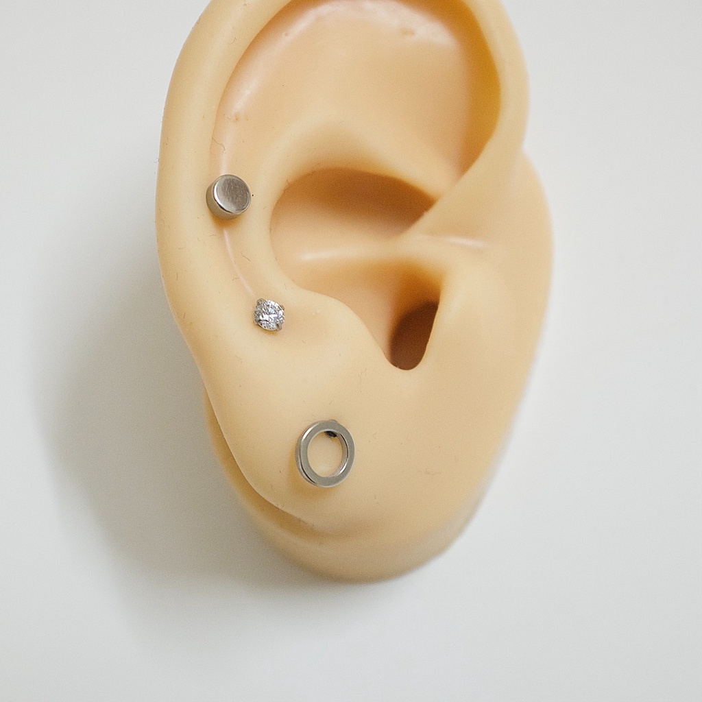 [COMBO] Tiết Kiệm 10-15K Khuyên Tai Set Bông Tai Titan Unisex Không Đen Không Ngứa Không Gỉ Sét Không Dị Ứng Titan