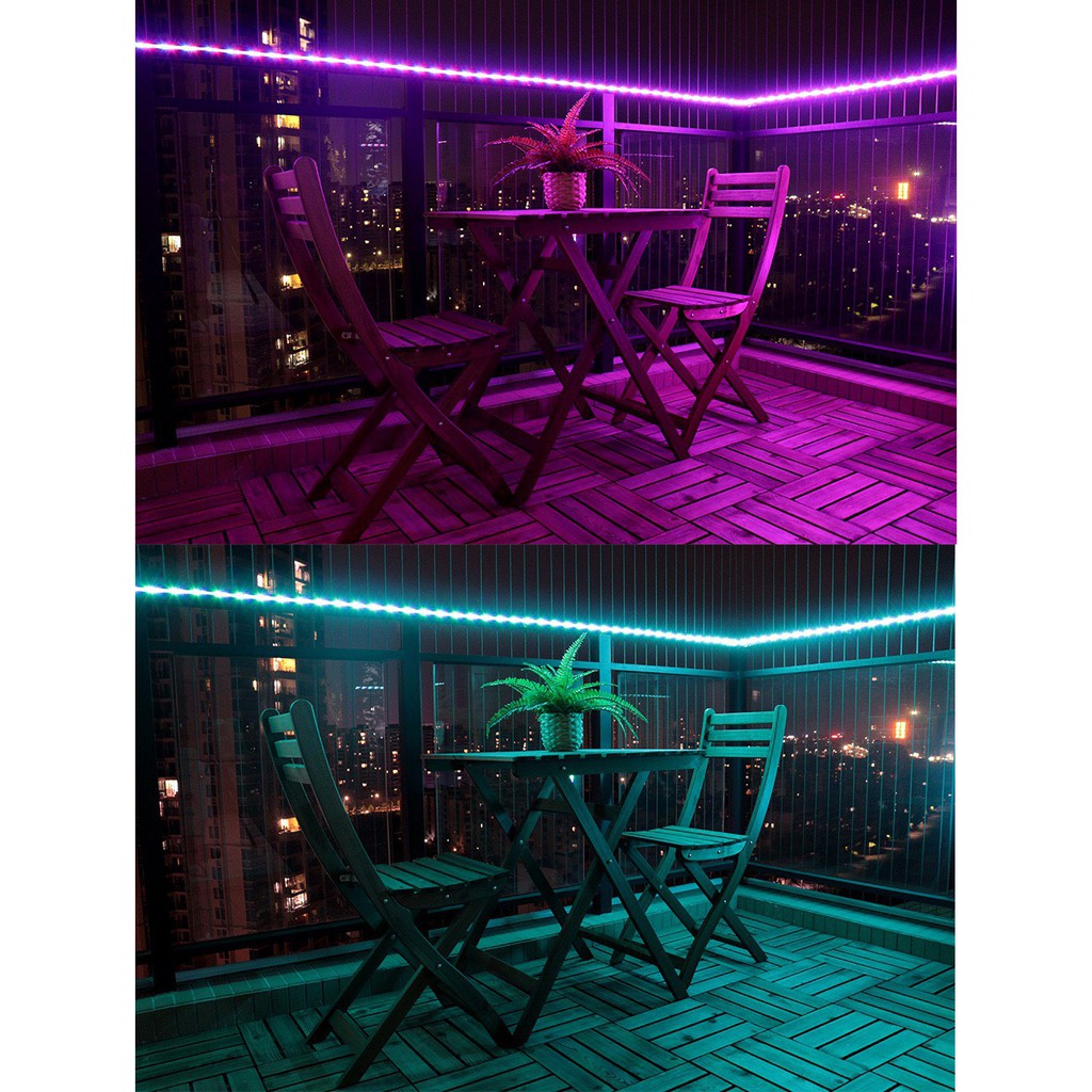 Đèn led tiktok 5M mix đổi màu RGB Quay video cuốn hút Triệu view Đèn trang trí phòng ngủ bàn làm việc