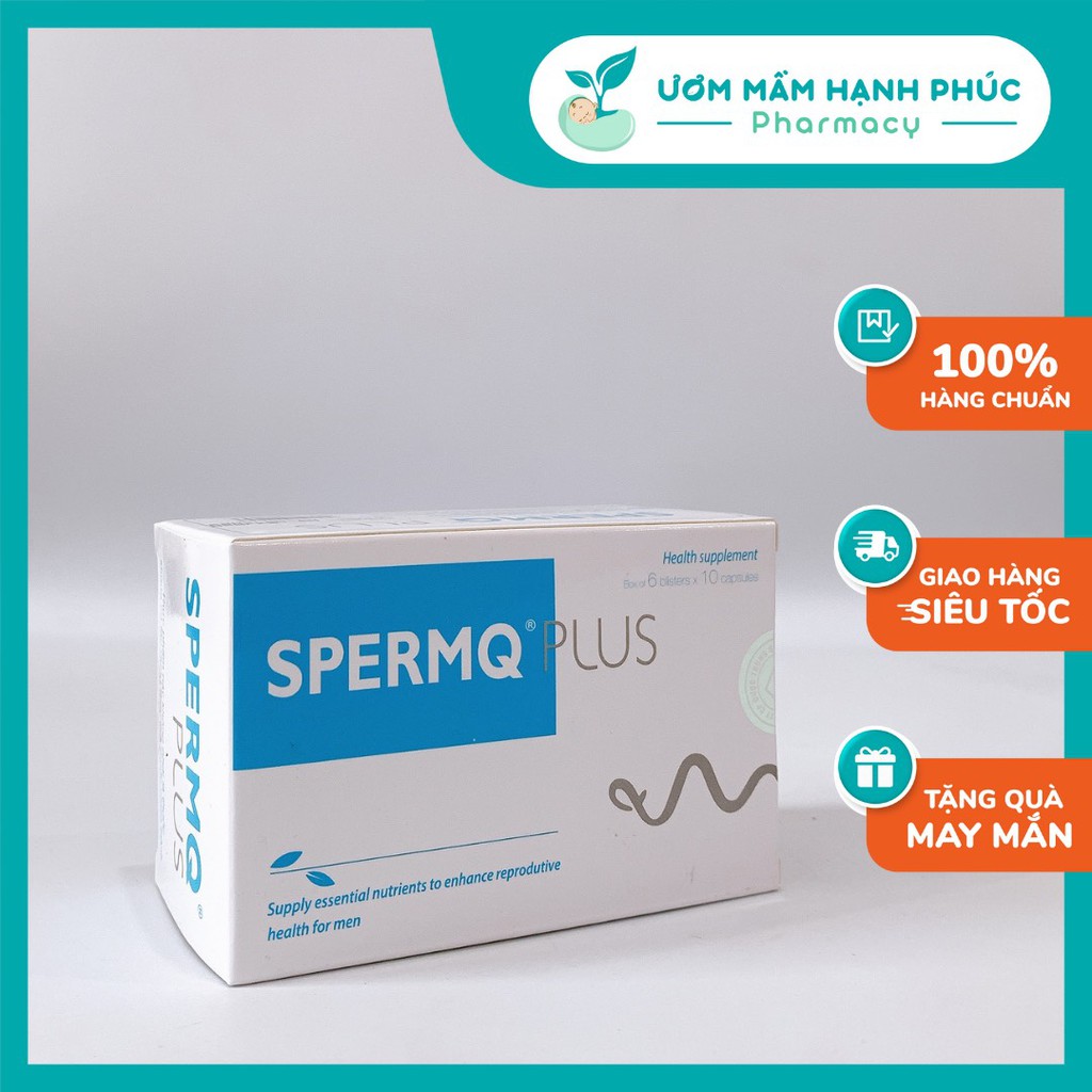 SpermQ Plus  tăng thụ thai, tinh trùng yếu sẽ tăng chất lượng và số lượng, hỗ trợ vô sinh hiếm muộn