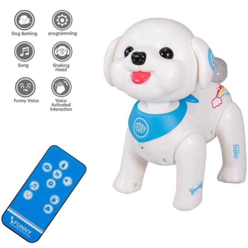 Robot cún con teddy điều khiển bằng giọng nói Hát Lắc đầu HKM Từ Friso
