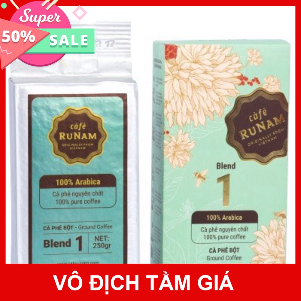 CÀ PHÊ  RUNAM COFFEE SỐ 1, 3, 5, 6 BỘT LOẠI 250GR