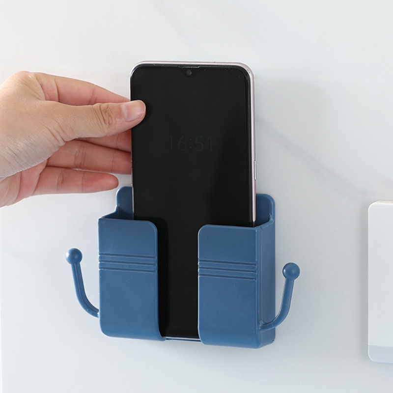 Giá đỡ điện thoại gắn tường 2 móc đa năng tiện lợi