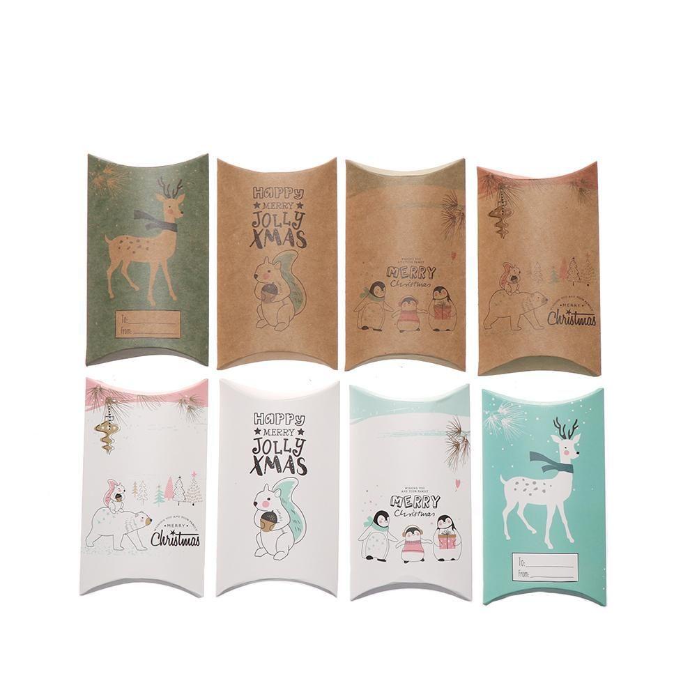 Set 10 / 20 Túi Giấy Đựng Quà Màu Trắng Và Đen