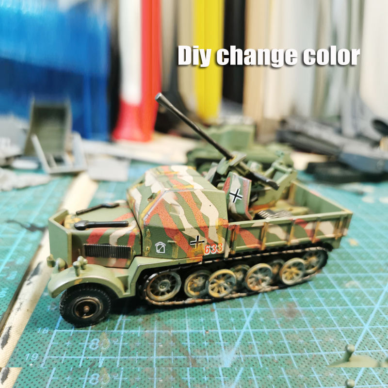Bộ Đồ Chơi Lắp Ráp Mô Hình Tàu Chiến Đức Sd.Kfz.7 / 2 4d Tỷ Lệ 1 / 72
