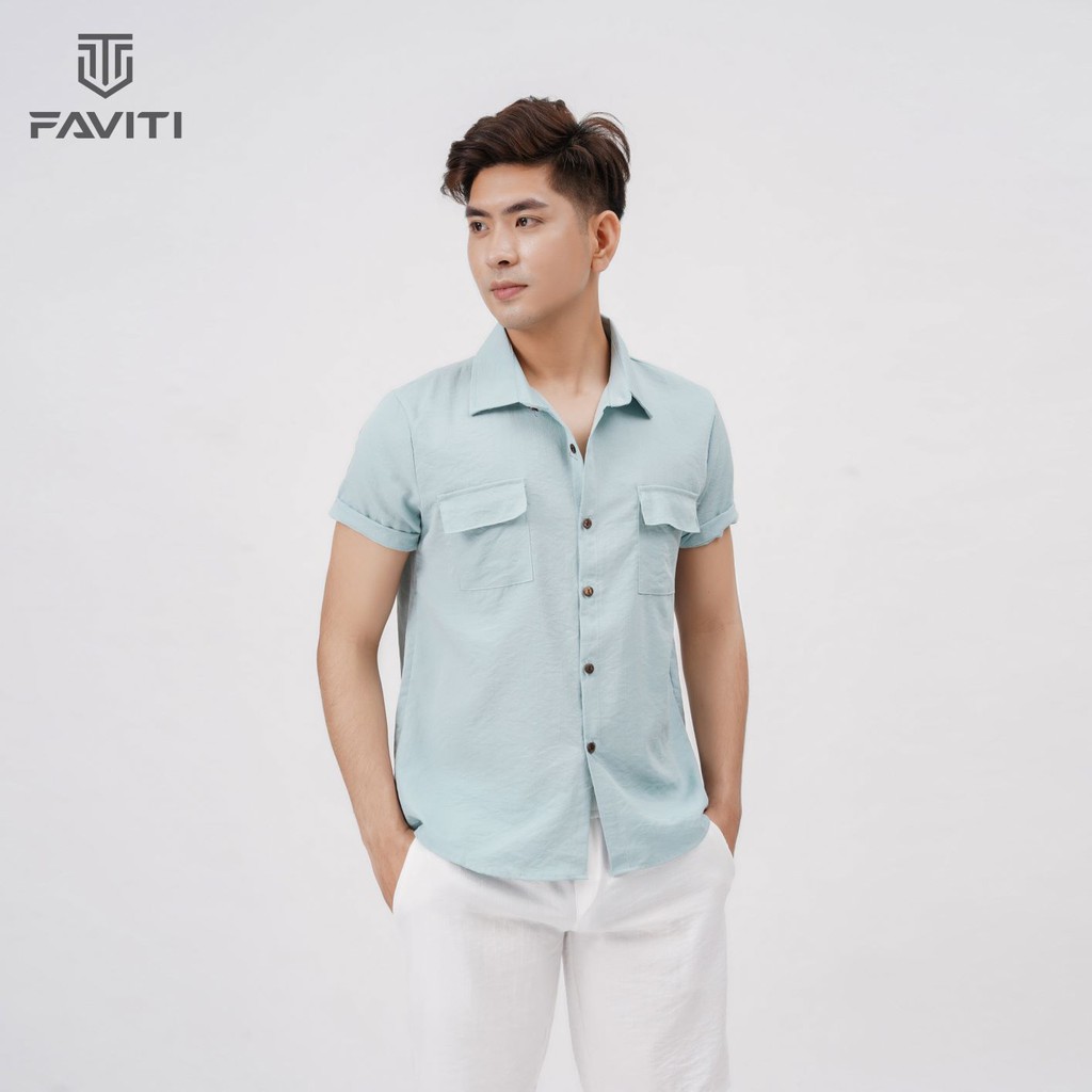 Áo Đũi Nam Cổ Bẻ Sơ Mi Đũi Áo Ngắn Tay Nam có cổ túi hộp AD18 | BigBuy360 - bigbuy360.vn