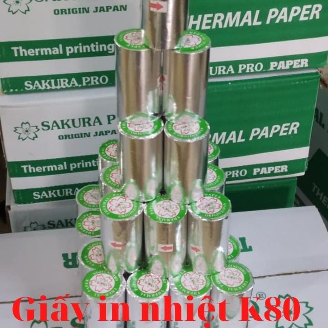 Kích Thước K80x45mm, Giấy In Nhiệt, In Bill, In Hóa Đơn - Chính Hãng