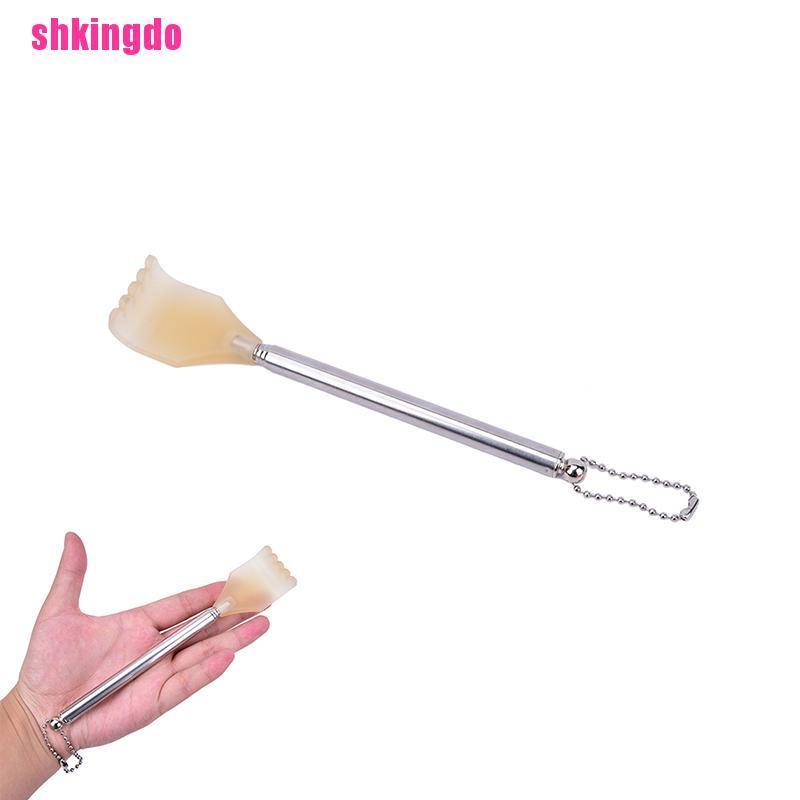 Cây gãi lưng thép không gỉ có thể thu gọn kéo dài được tiện lợi