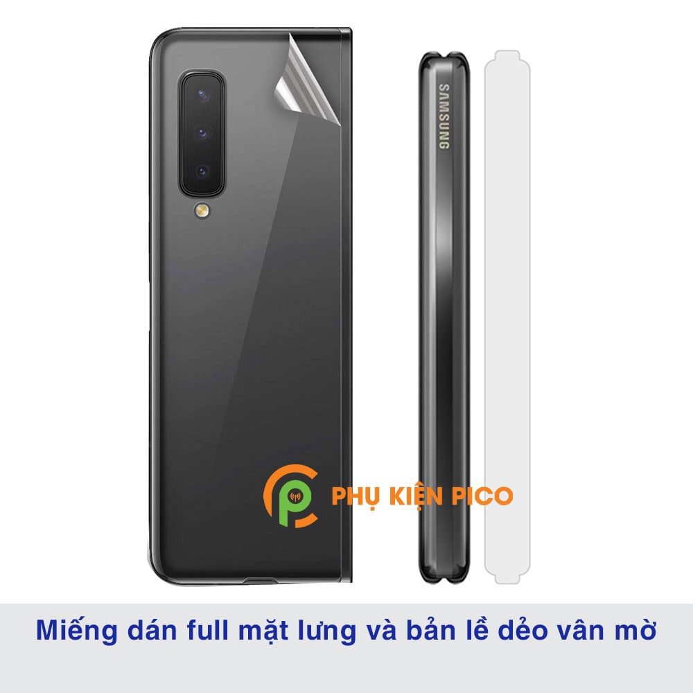 Dán lưng Samsung Fold và bản lề chống bám vân tay dẻo vân mờ PPF tự phục hồi vết xước - Dán lưng Samsung Galaxy Z Fold 2
