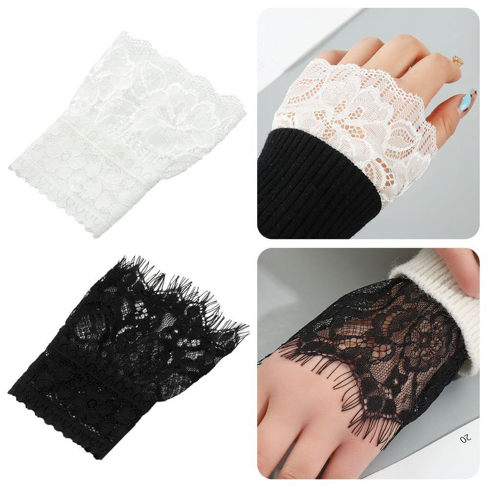 1 Cặp Vỏ Bọc Tay Áo Chống Nắng Giả Vết Sẹo Phối Ren