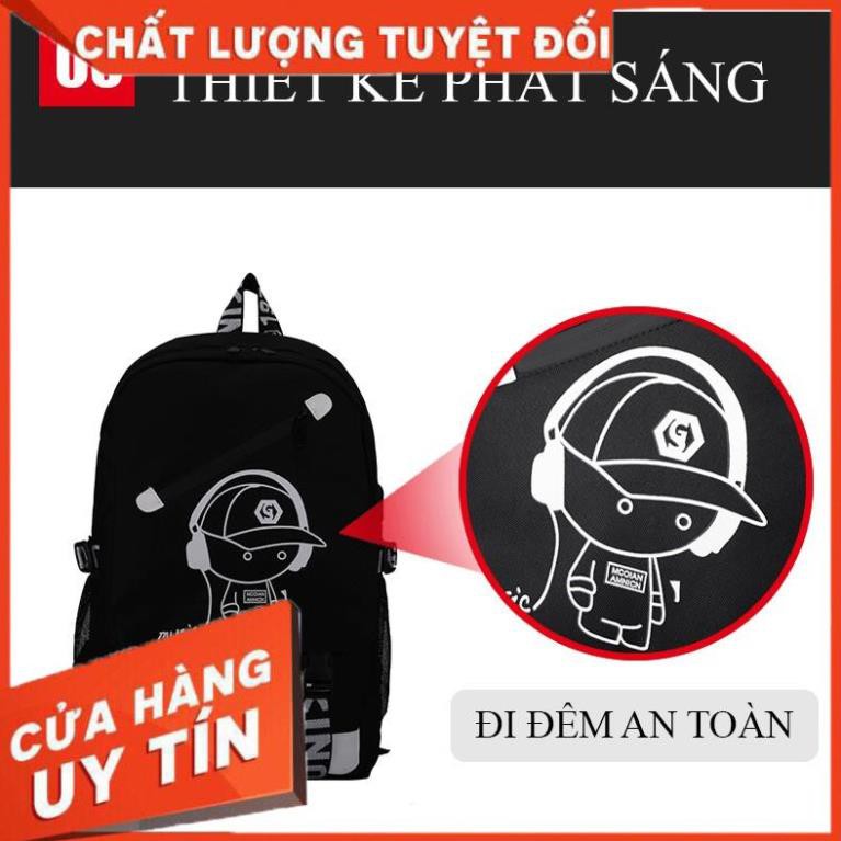 [Thanh lí xả kho] Balo thời trang nam nữ phát sáng hàn quốc, hợp đi học cấp 2, cấp 3 có ngăn chống sốc laptop