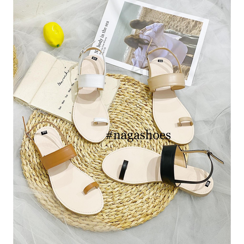 GIÀY SANDAL NAGASHOES QUAI NGANG XỎ NGÓN NAS185