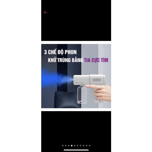 [XẢ KHO] Máy xịt khuẩn K5 PRO 8 tia, Máy khử khuẩn nano phun cồn diệt khuẩn. Giá rẻ