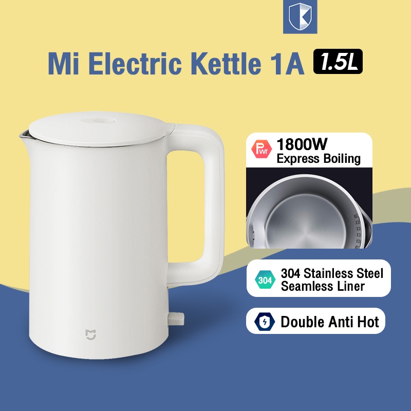 [CHÍNH HÃNG] Ấm đun nước điện Xiaomi Mijia Electric Kettle White inox 304 dung tích 1.5