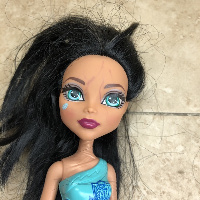 MH búp bê monster high áo nhựa, không khớp tay chân