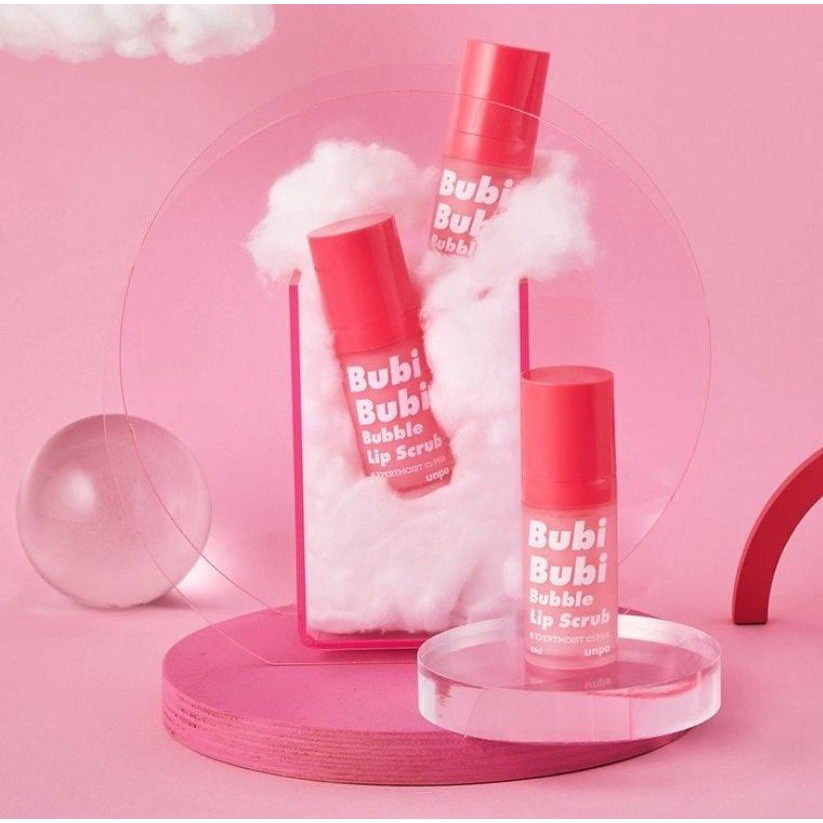 Tẩy tế bào chết môi Bubi Bubi dạng gel sủi bọt Unpa Bubble Lip Scrub 10ml