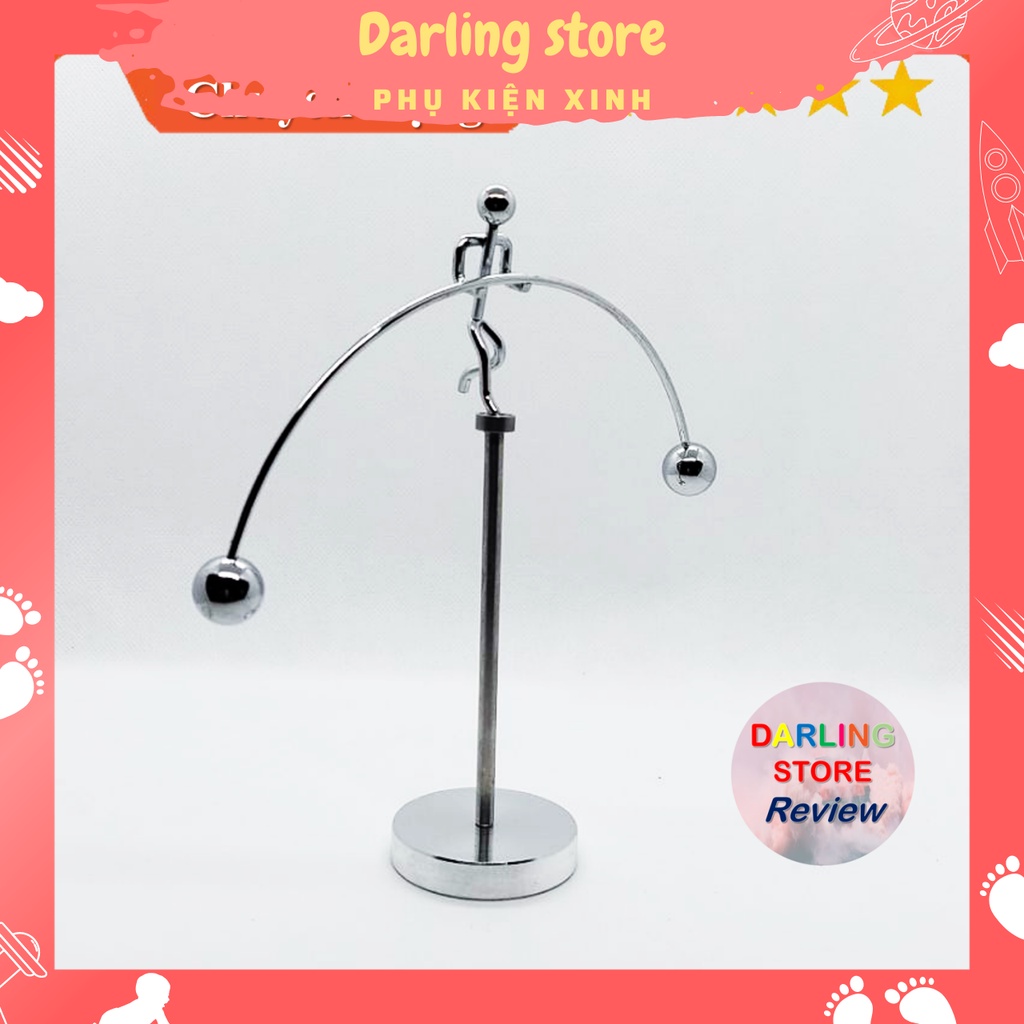 Đồ chơi trang trí Quả lắc Newton hình người chuyển động Darling Store