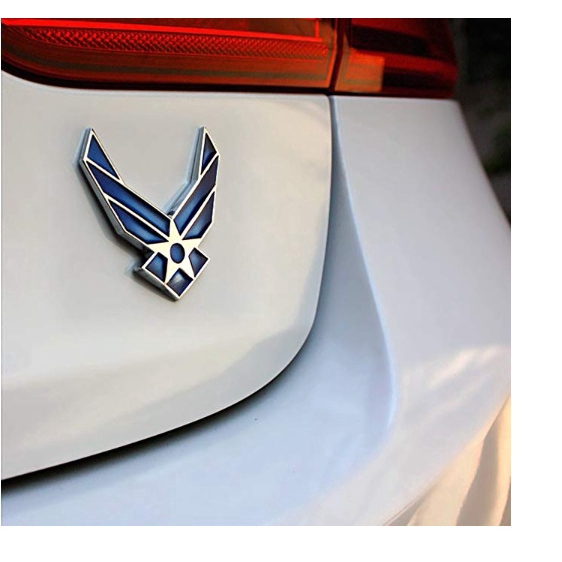 Huy hiệu hình đôi cánh bằng kim loại dùng trang trí xe hơi HZ001