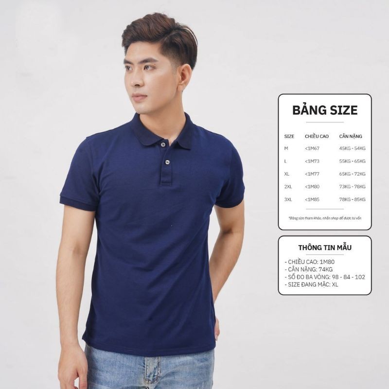 Áo Thun Nam có cổ dáng body đơn màu AT01 2021. | BigBuy360 - bigbuy360.vn