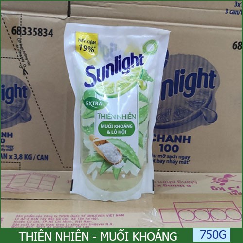 SUNLIGHT Nước Rửa Chén Chanh Túi 750g