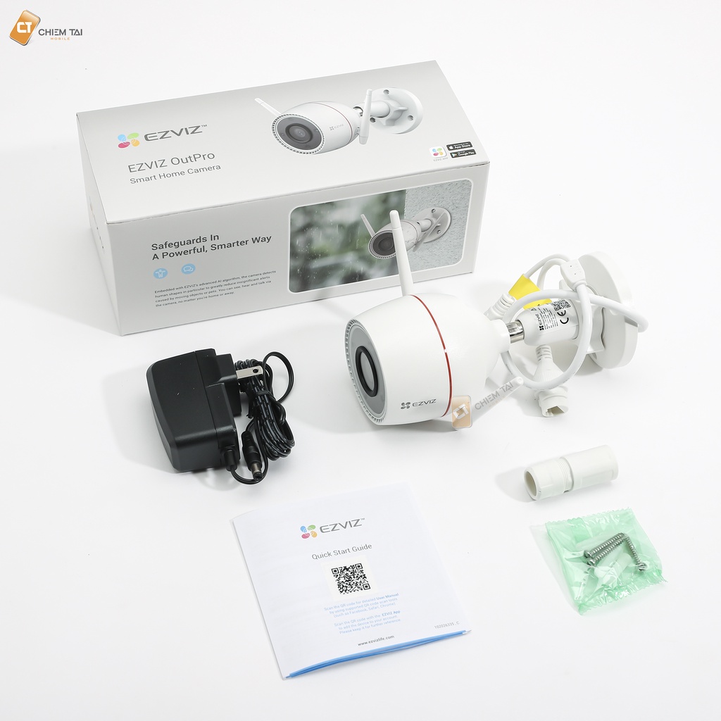 Camera IP Wifi outdoor EZVIZ C3TN 3MP 2K - HÀNG CHÍNH HÃNG