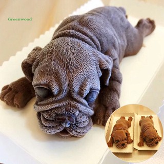 Khuôn làm bánh hình chó 3d