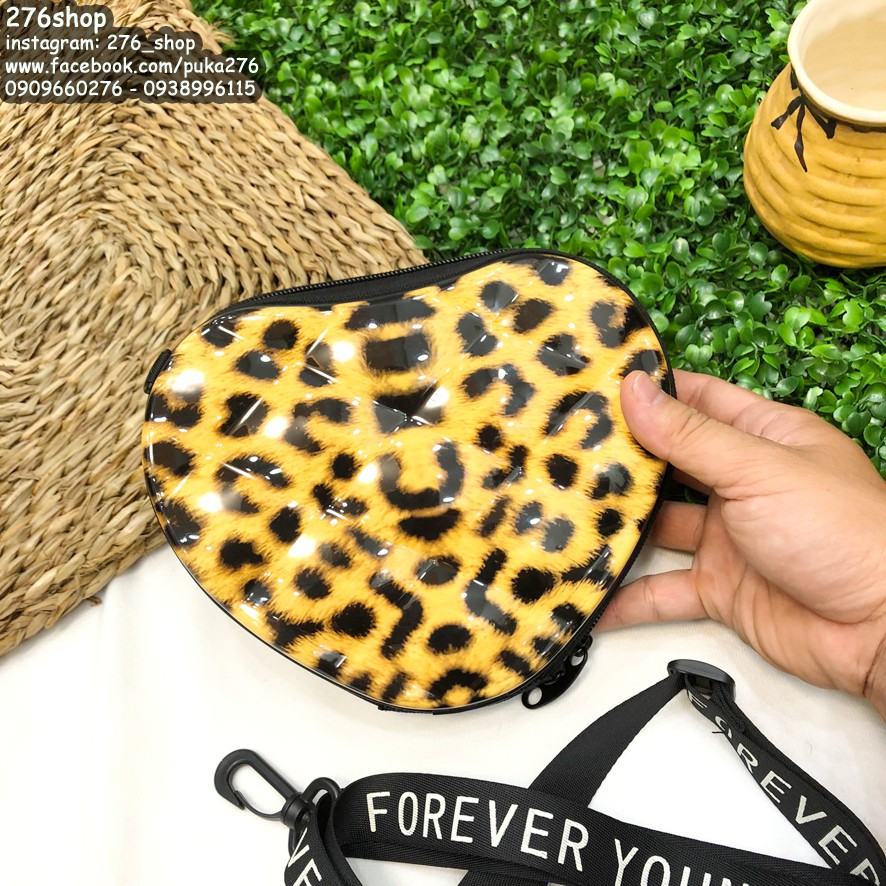 Túi trái tim da beo