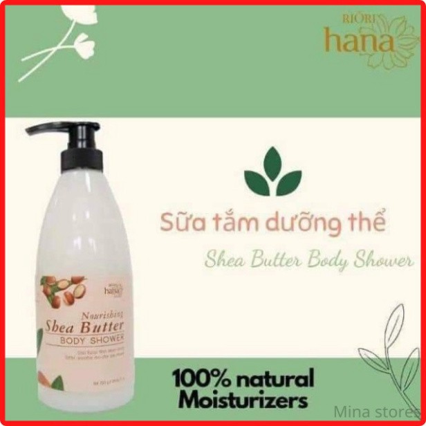 Sữa Tắm Dưỡng Ẩm Bơ Sữa Hạt Mỡ RIORI Nourishing Shea Butter Body Shower 750g - Chiết Xuất Sữa Dê và Bơ Hạt Mỡ [HOT]