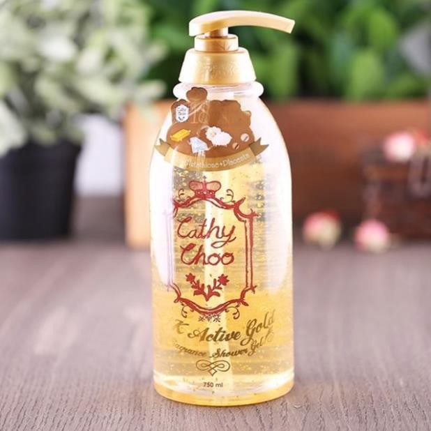 Gel tắm vàng Cathy Choo 24K Active Gold Fragrance Shower Gel 750ml