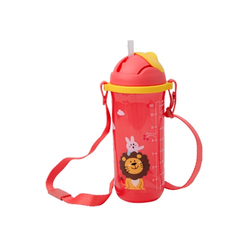 Bình nước 500ml cho bé Tupperware Kid Tumbler có ống hút và dây đeo, nhựa nguyên sinh an toàn sức khỏe
